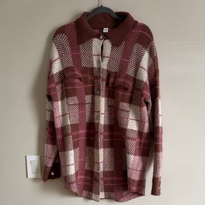 Twik / Simons Checkered Overshirt Cardigan